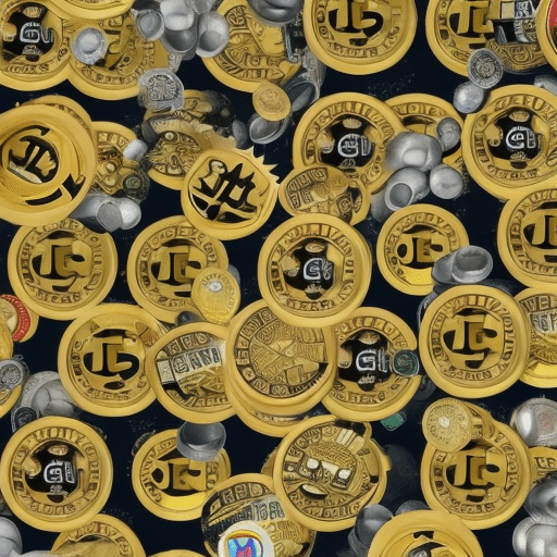 An image showcasing a collage of popular memes, such as the Doge, Pepe, and SpongeBob mocking SpongeGar, cleverly intertwined with symbols of various cryptocurrencies like Bitcoin, Ethereum, and Litecoin