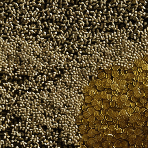 An image that captures the frenzy of meme coin projects, depicting a swarm of buzzing bees, each representing a different coin, hovering around a honeycomb-shaped chart, symbolizing the volatile market fluctuations