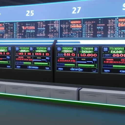 An image showcasing a bustling virtual trading floor, filled with animated traders exchanging memecoins amidst flashing screens displaying real-time price charts, symbolizing the dynamic and fast-paced Memecoin Market News of 2023