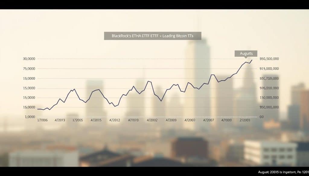 blackrock etha inflows vs btc etfs august 2025